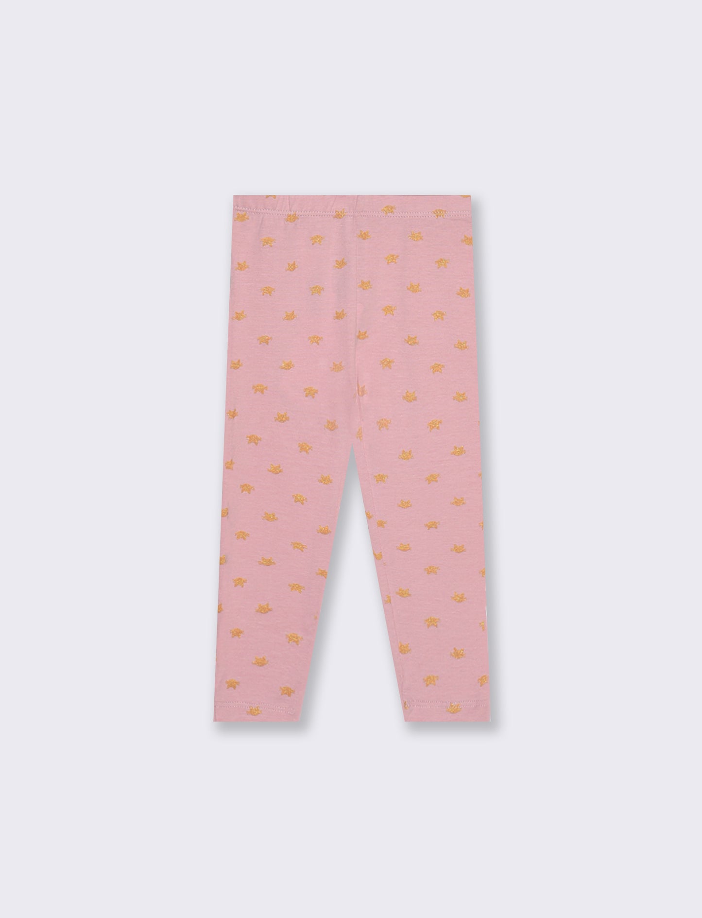 Leggings all over stampa in pasta - Rosa