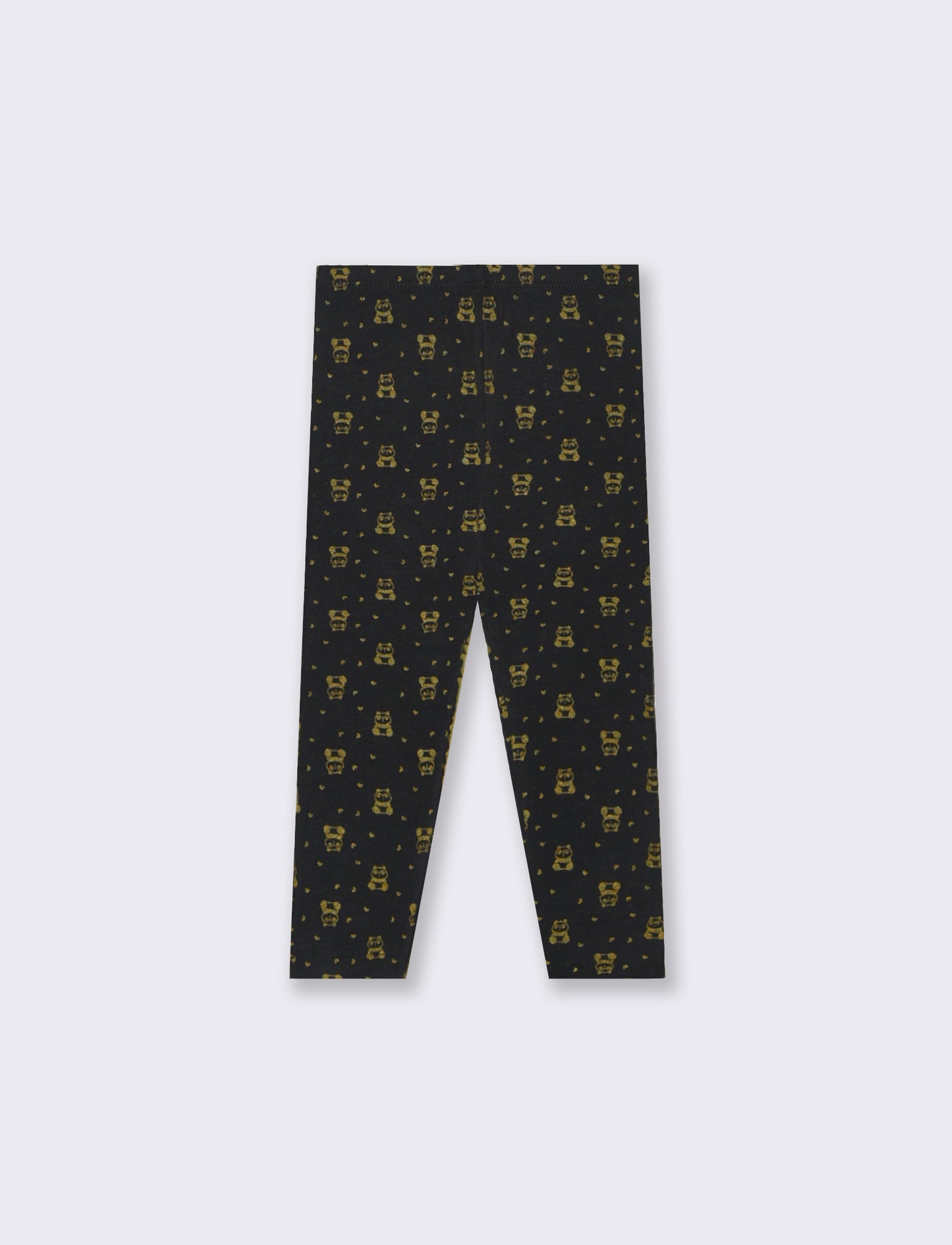 Leggings all over stampa in pasta - Nero