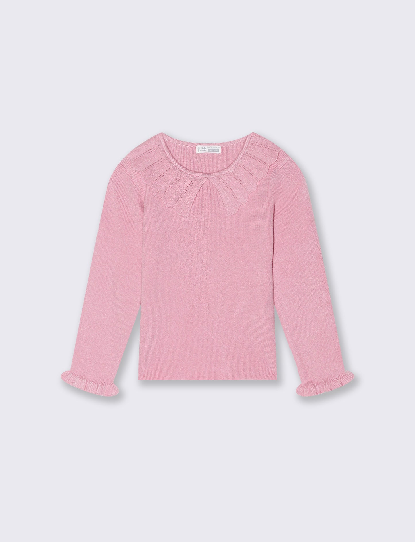 Maglia con colletto - Rosa