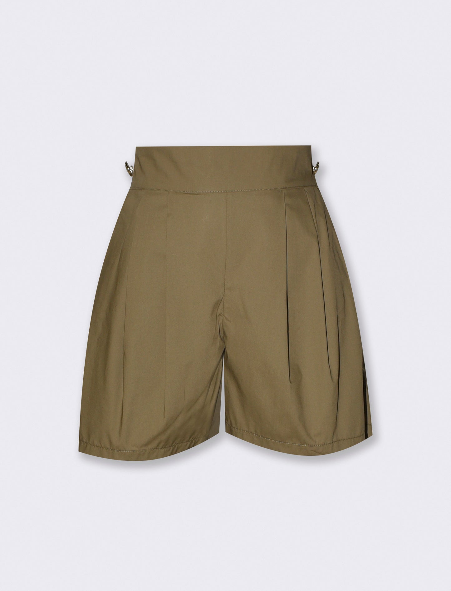 SHORTS VITA ALTA CON BOTTONI APPLICATI - Ve.milit.