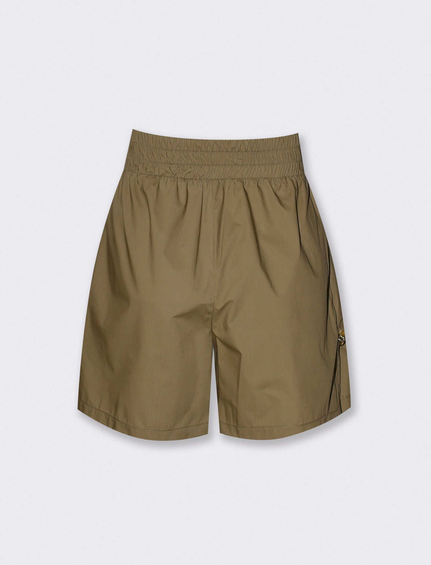 SHORTS VITA ALTA CON BOTTONI APPLICATI - Ve.milit.