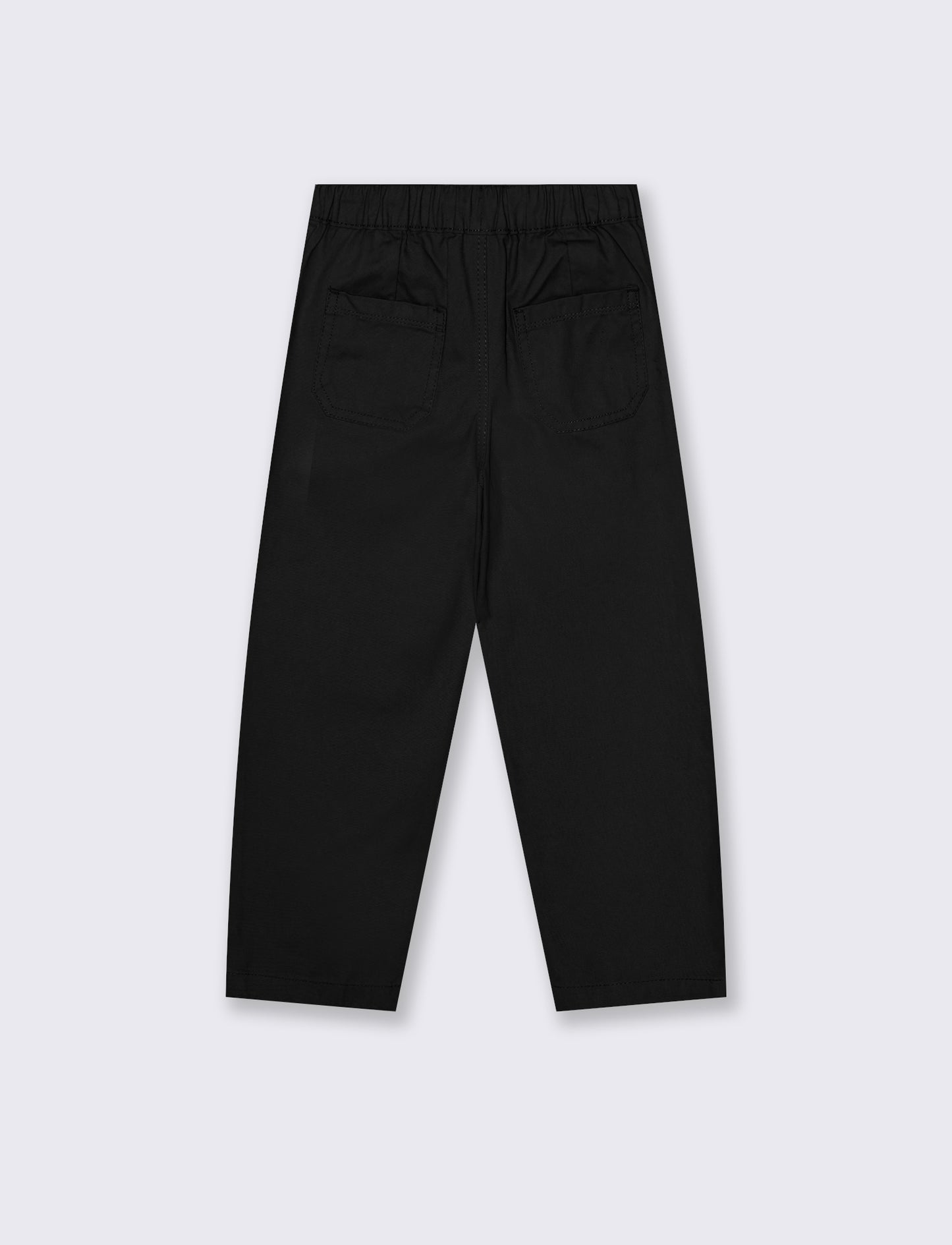 Pantalone zampa da bambina - Nero
