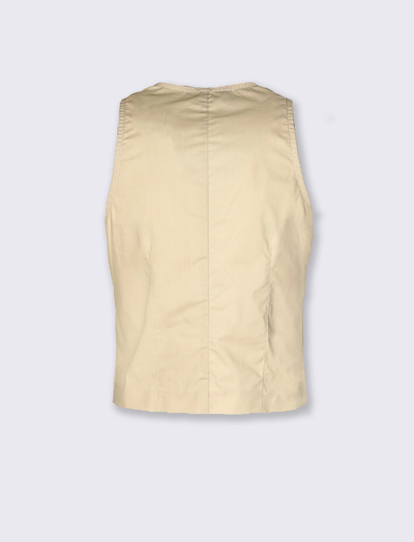 TOP CROP - Beige corda