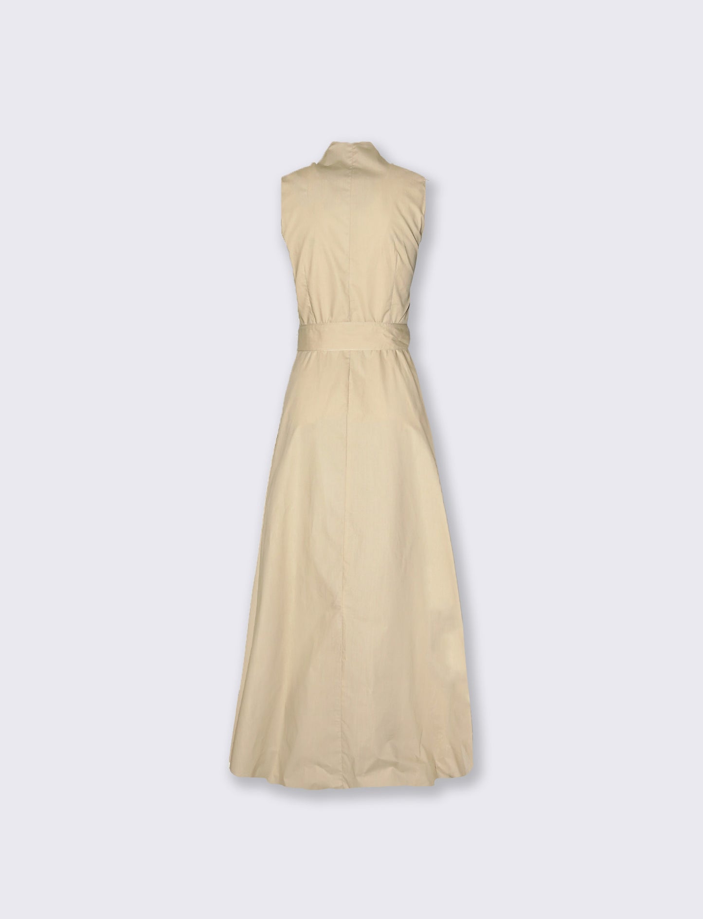 ABITO LUNGO GIROMANICA - Beige corda