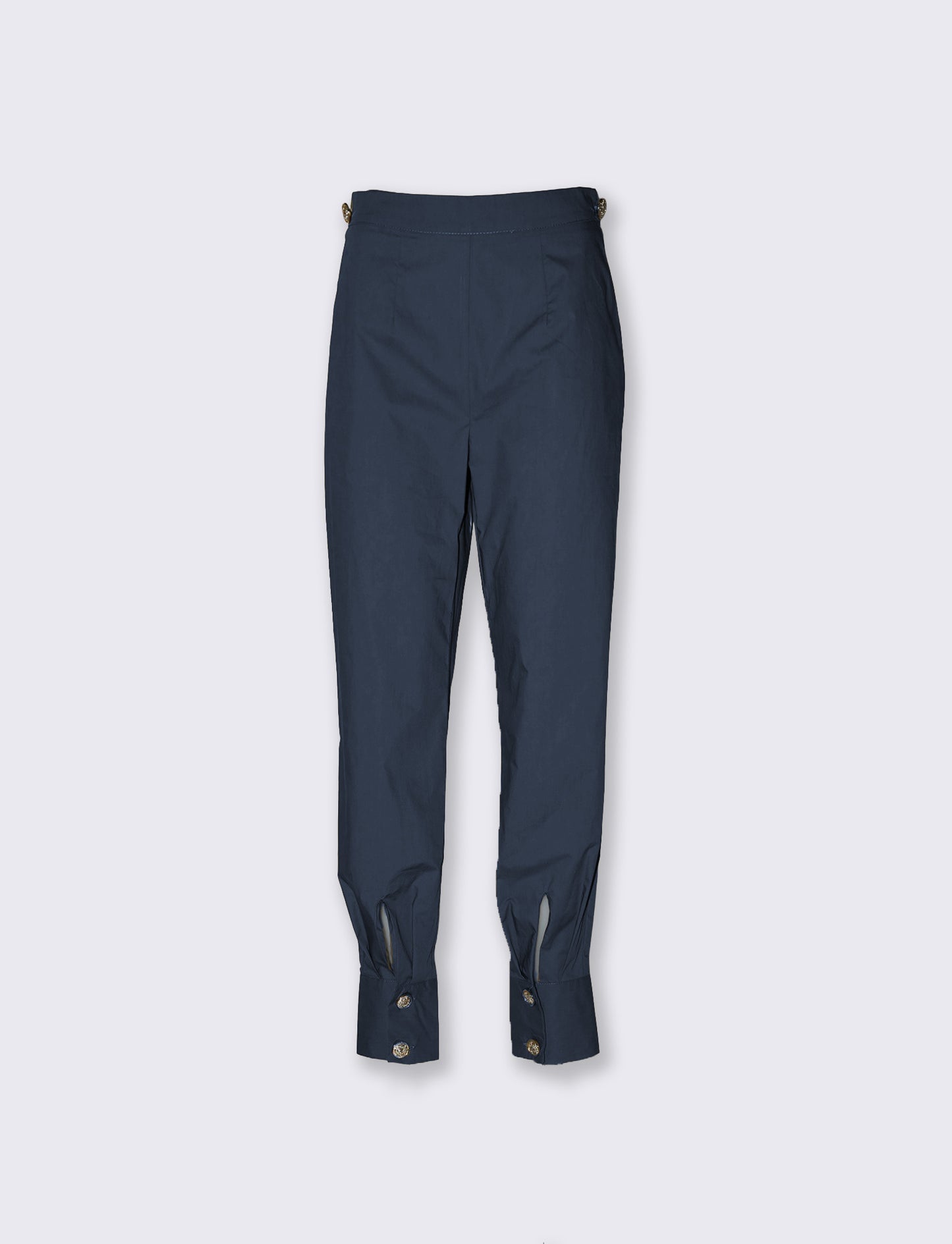 Pantaloni cargo over con bottoni per donna - Blu