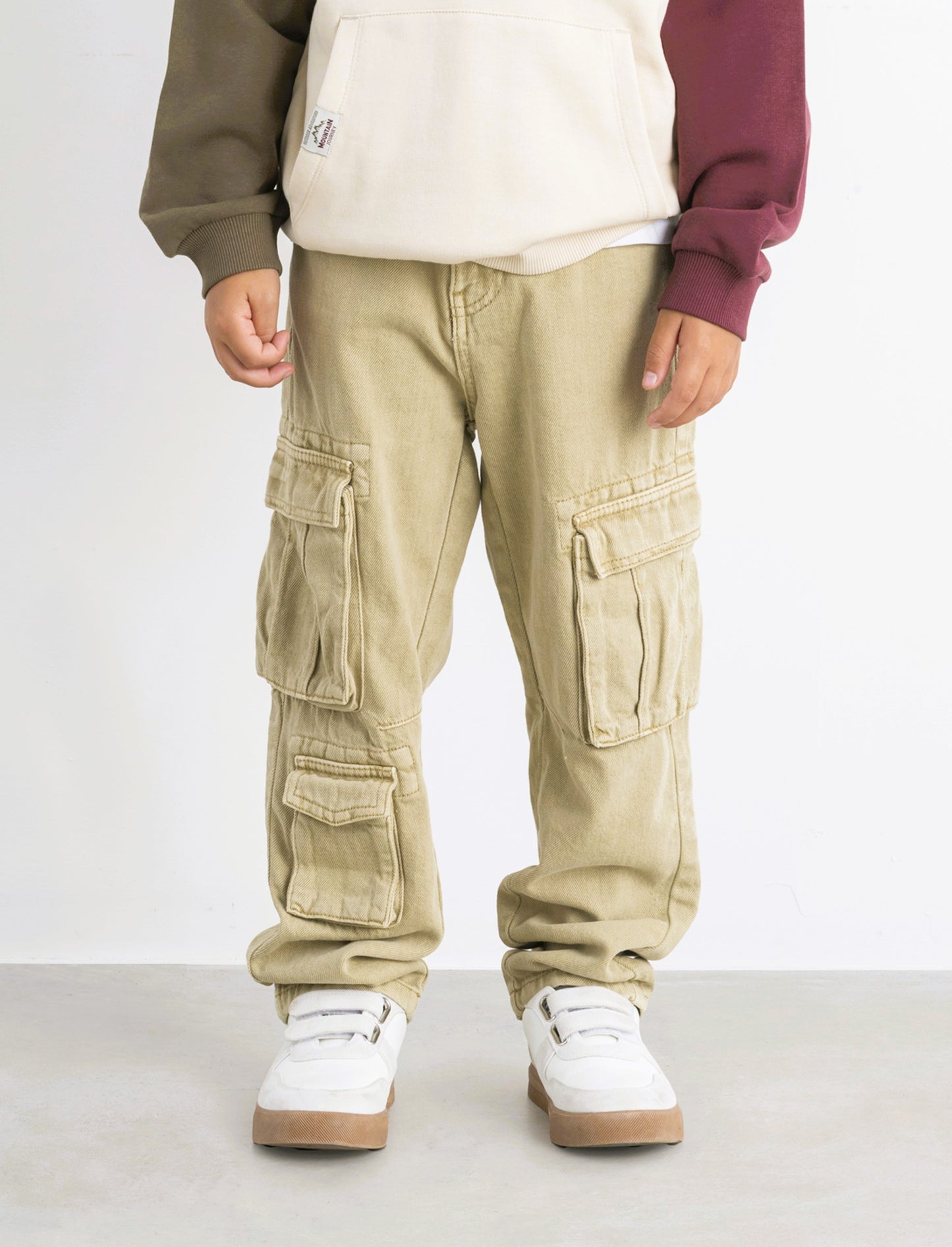 PANTALONI  MULTITASCHE - Verde kaki