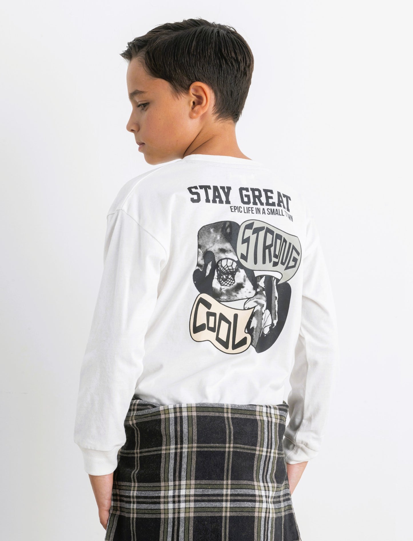 T-SHIRT MANICA LUNGA - Bianco latte