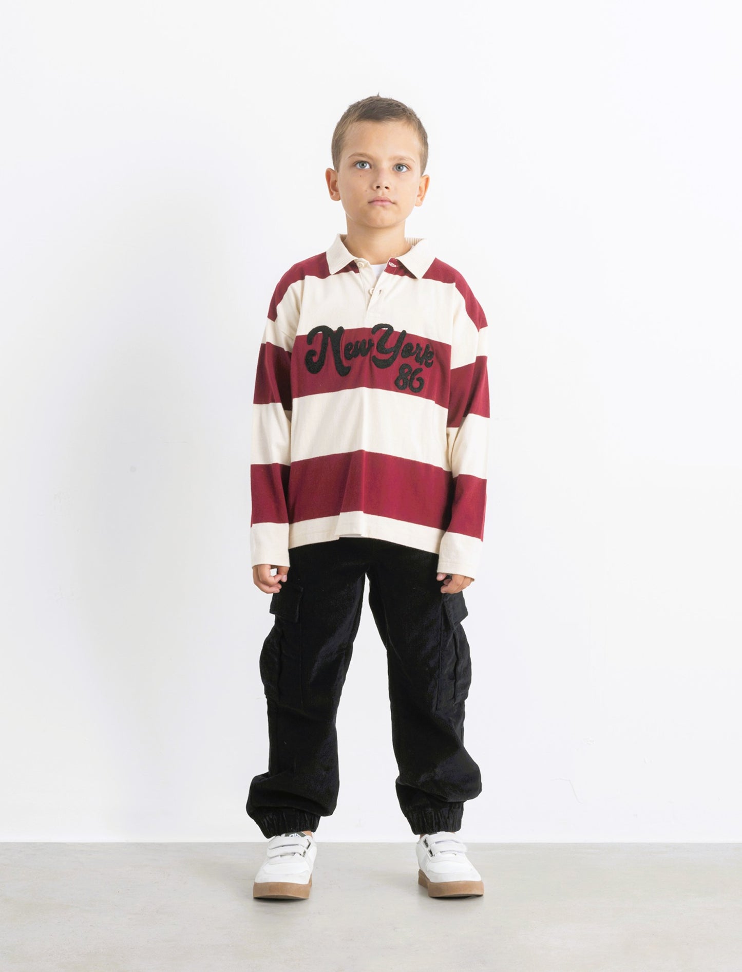 POLO CON RICAMO - Beige