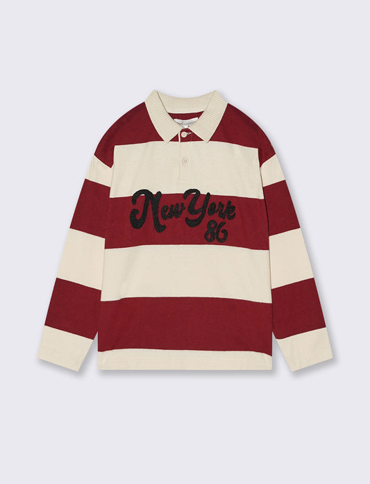 POLO CON RICAMO - Beige