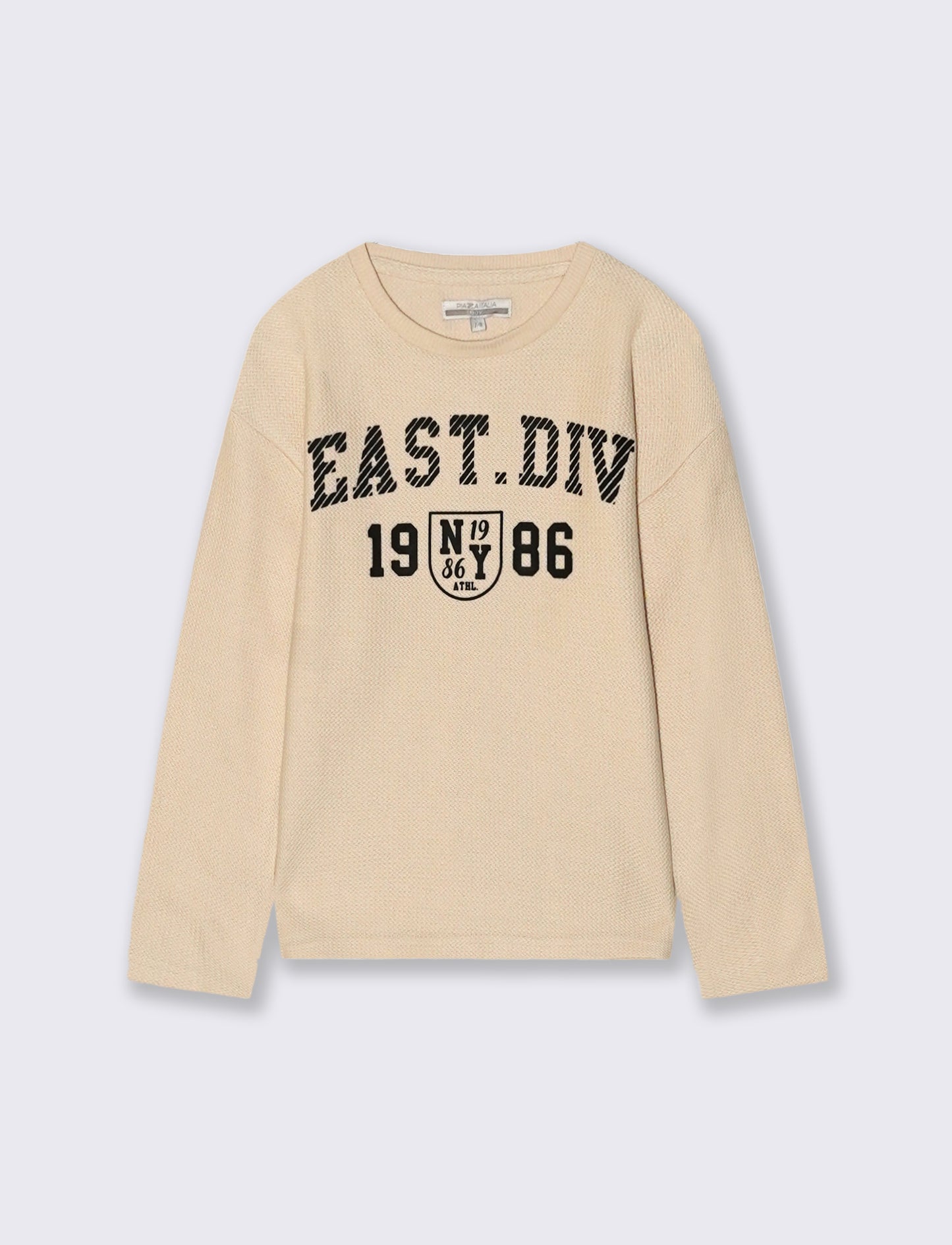 T-SHIRT CON STAMPA - Beige