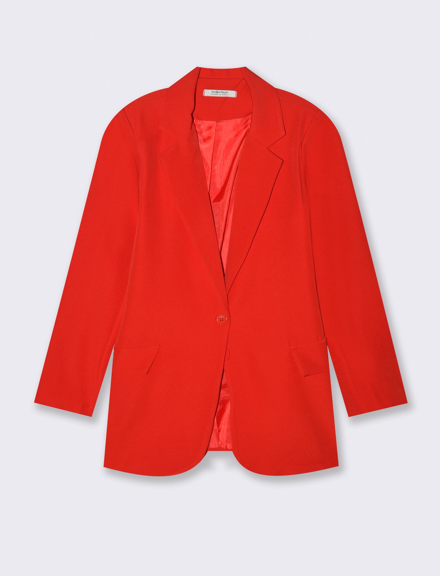 Blazer con collo revers e tasche con patta - Aragosta