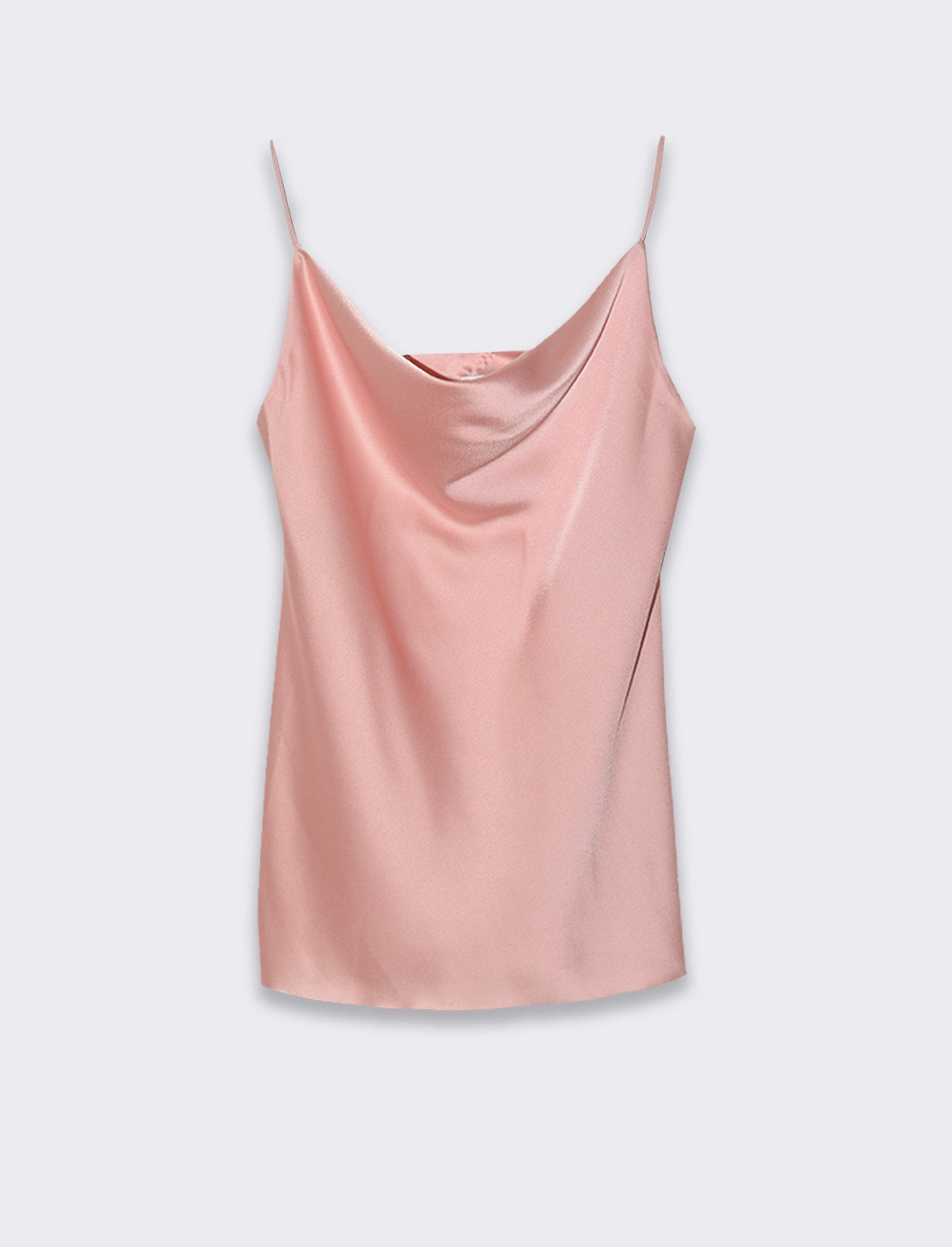 Top raso con bretelline elastiche - Rosa