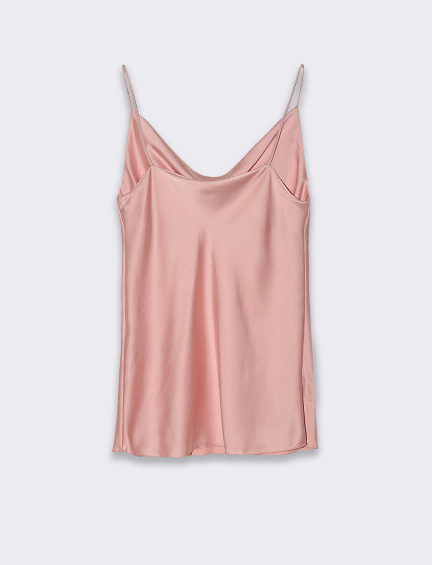 Top raso con bretelline elastiche - Rosa
