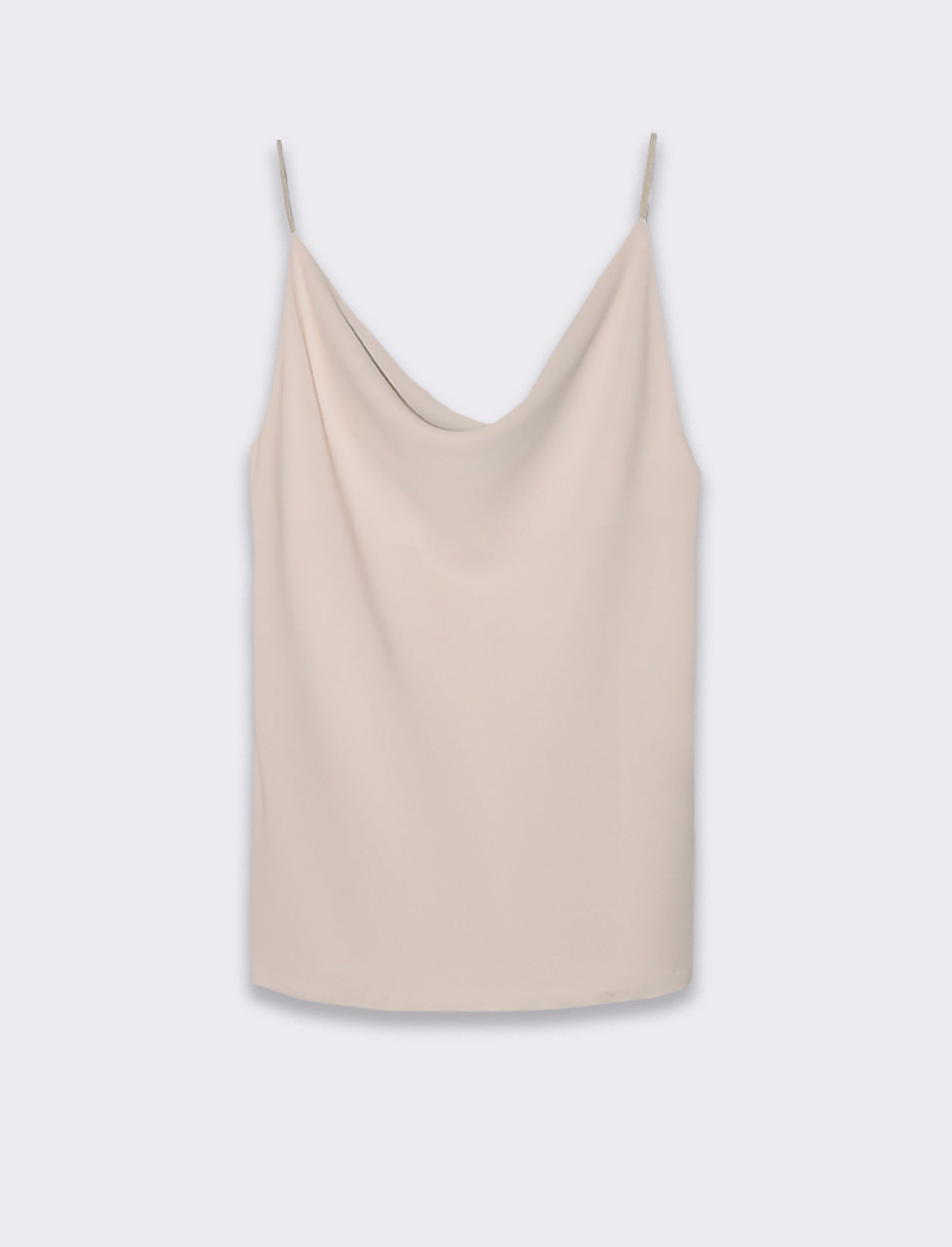 Top raso con bretelline elastiche - Beige corda