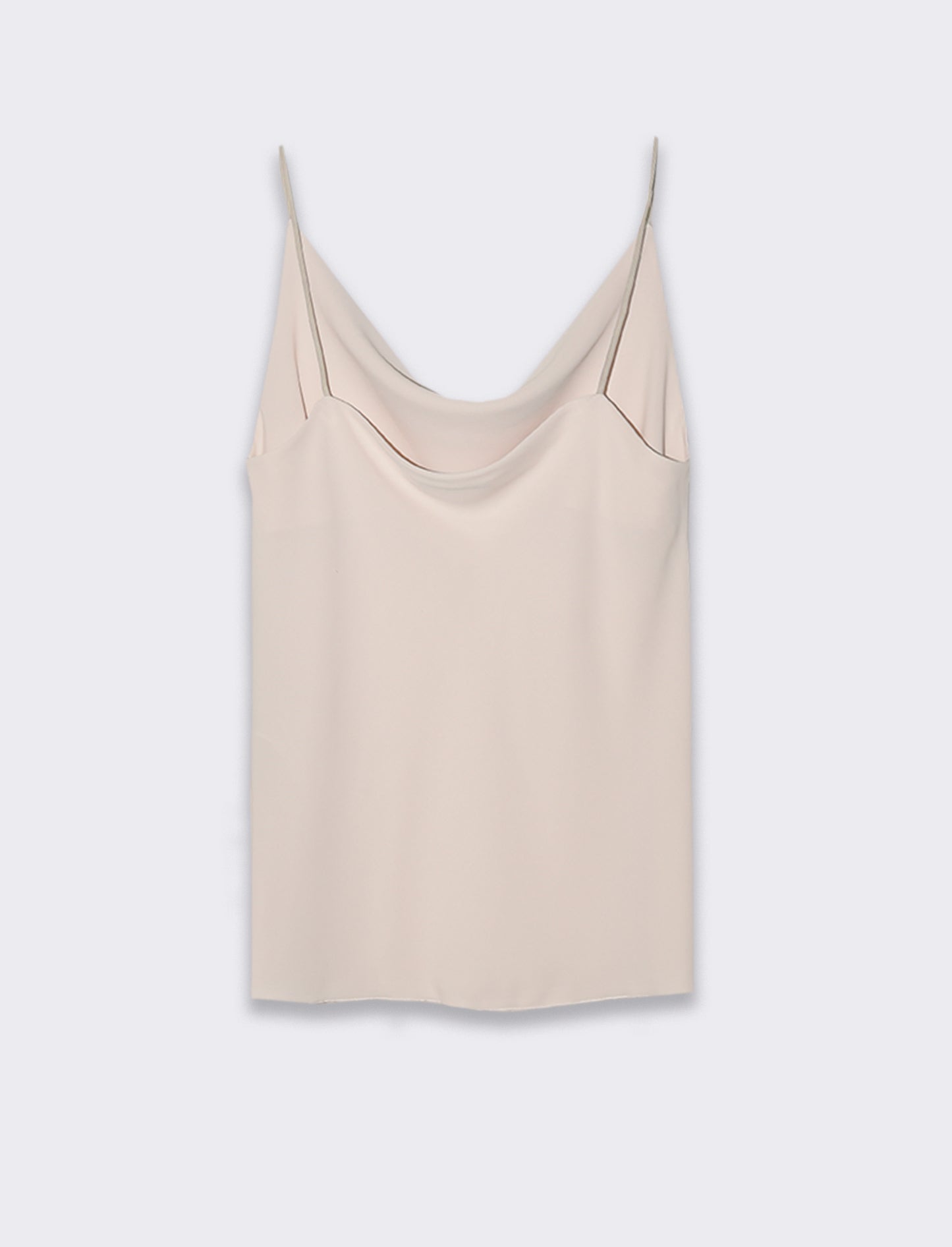 Top raso con bretelline elastiche - Beige corda
