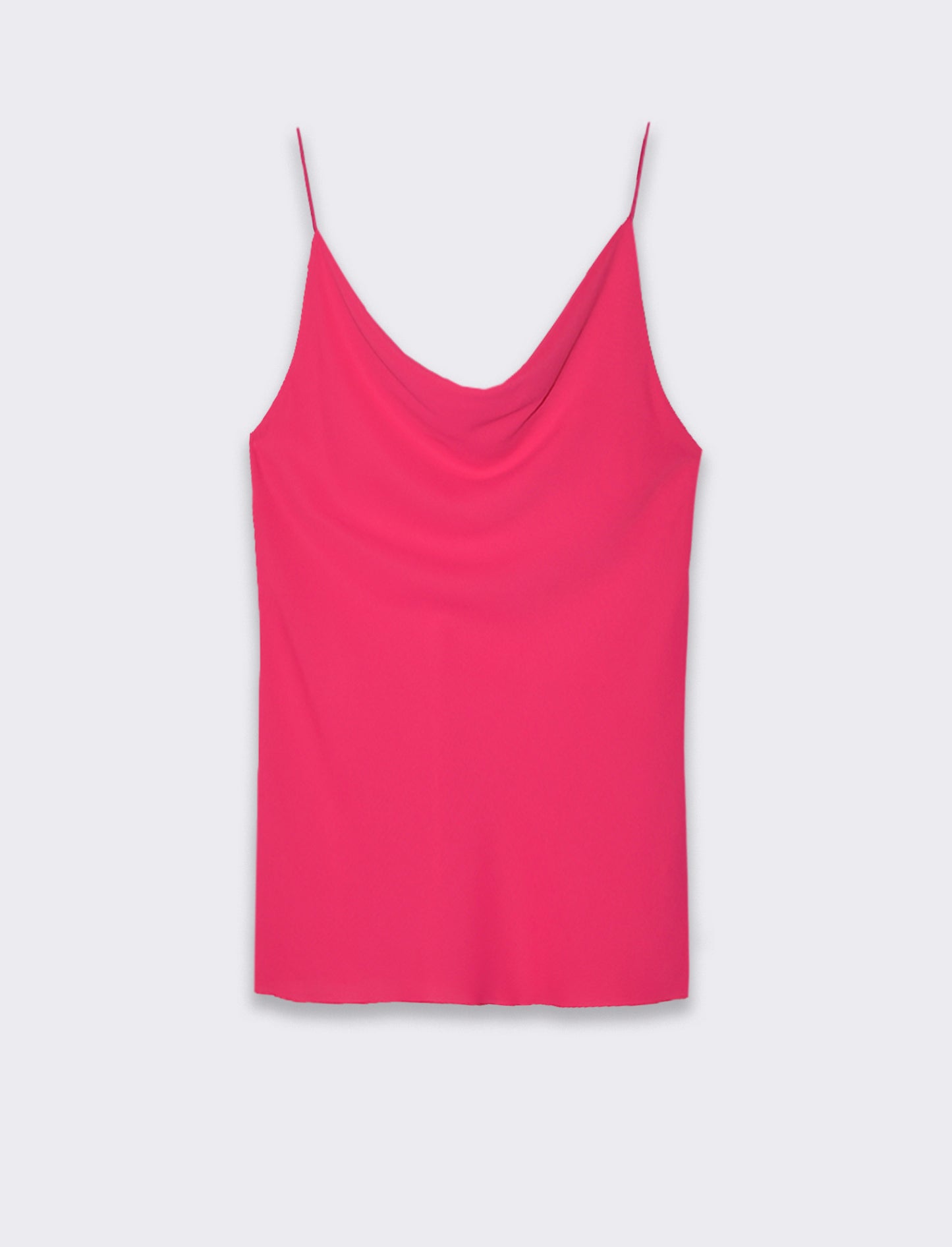 Top raso con bretelline elastiche - Fuxia azalea
