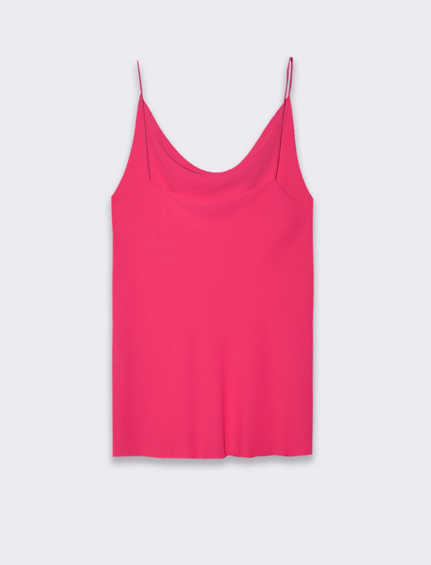 Top raso con bretelline elastiche - Fuxia azalea