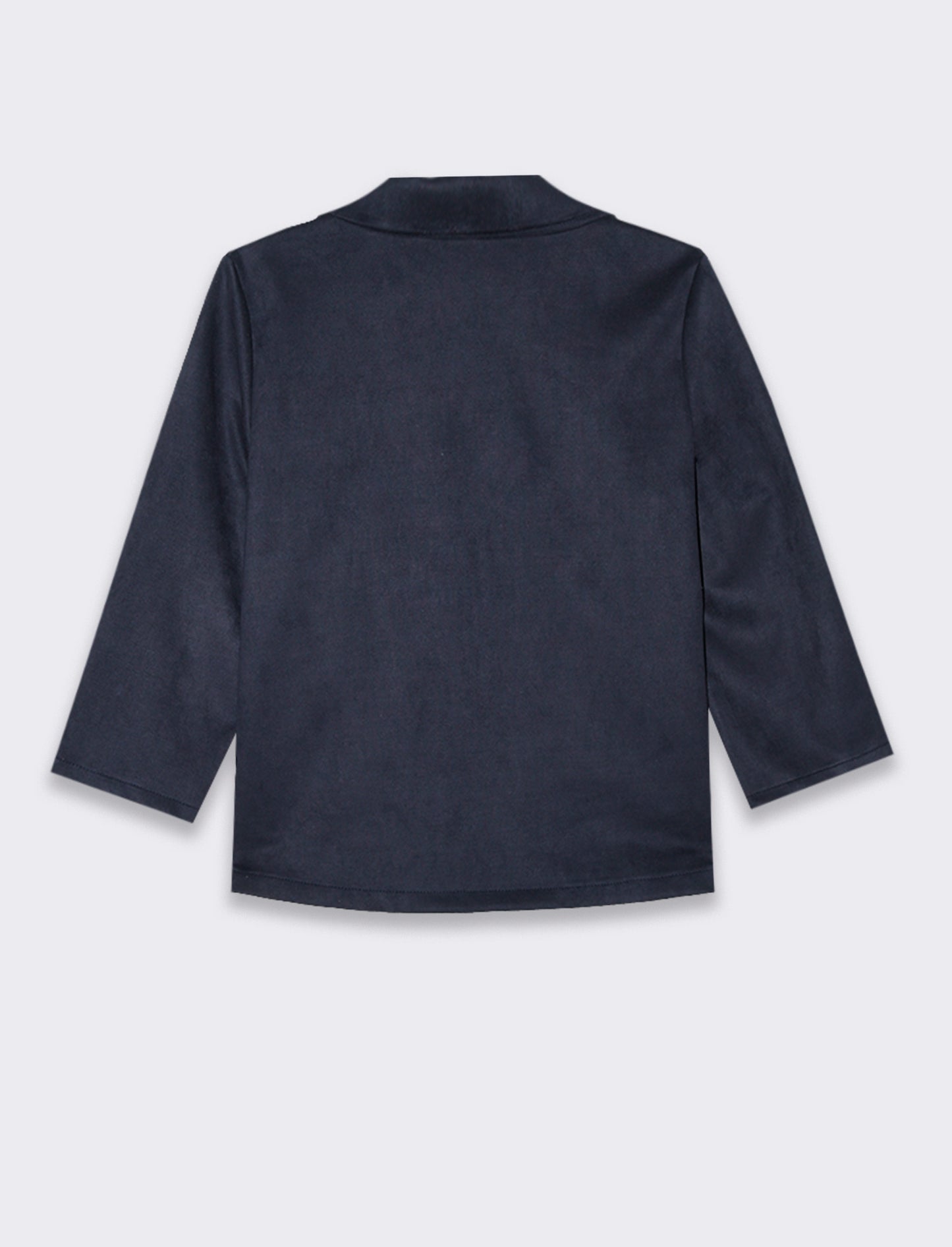 Giacca corta in tessuto scamosciato - Blu