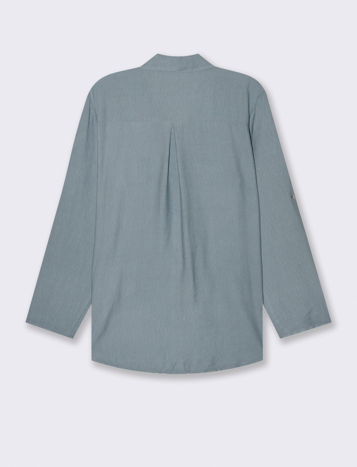 Camicia con nodo al fondo - Denim