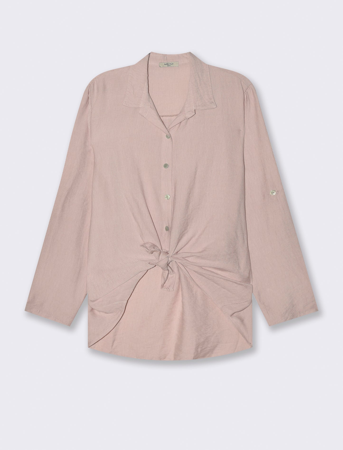 Camicia con nodo al fondo - Rosa