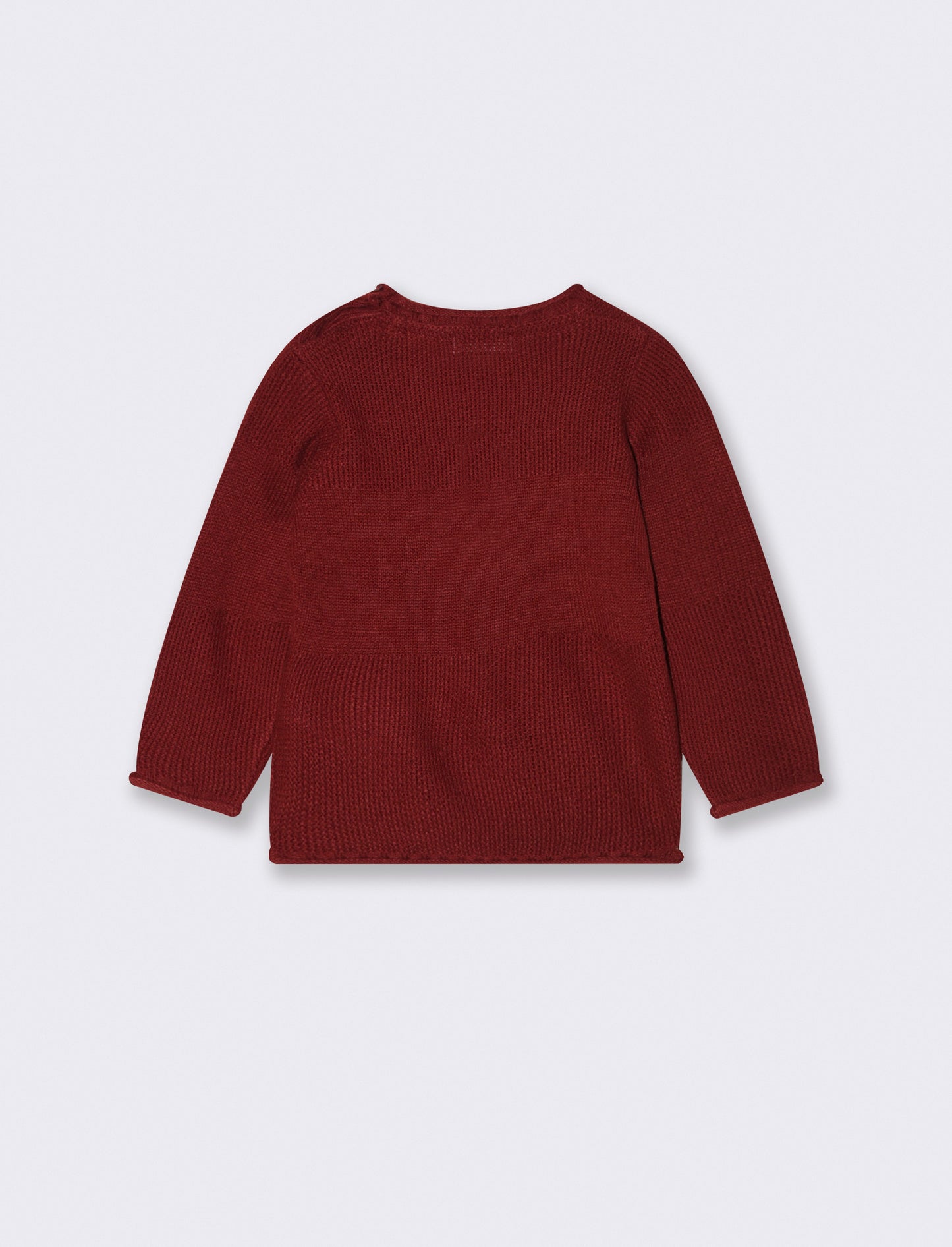 Maglia con lavorazione frontale - Bordeaux