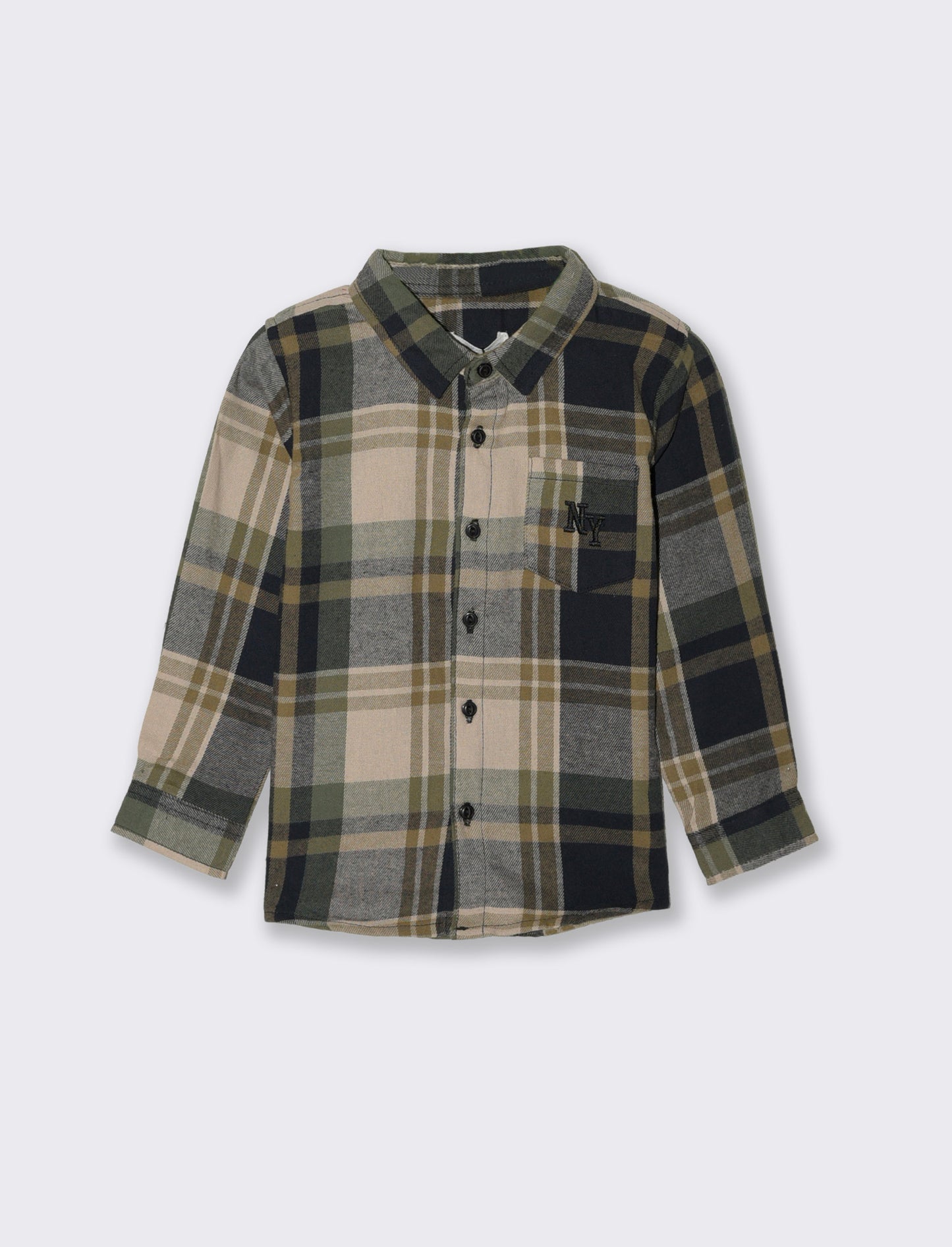 Camicia in flanella - Verde