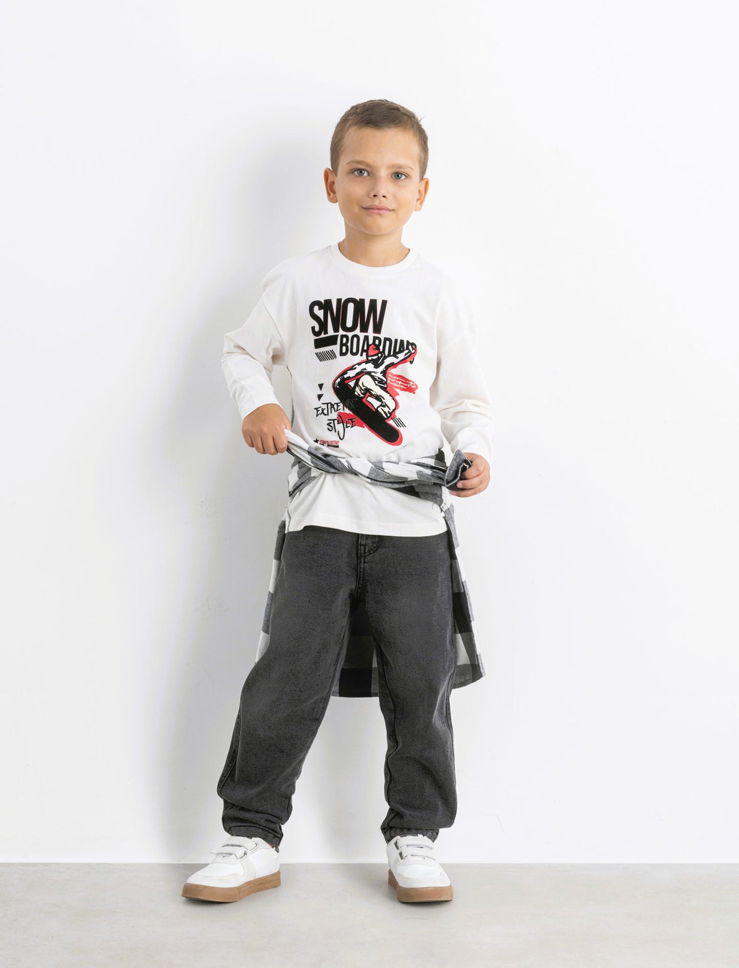 JEANS BALLON IN DENIM - Nero