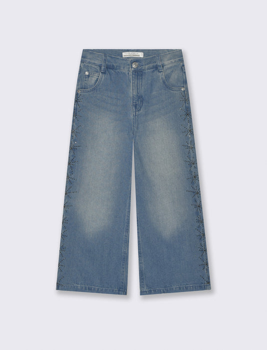 Denim gamba ampia - Denim