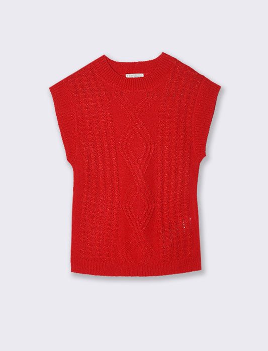 Abito in maglia - Rosso