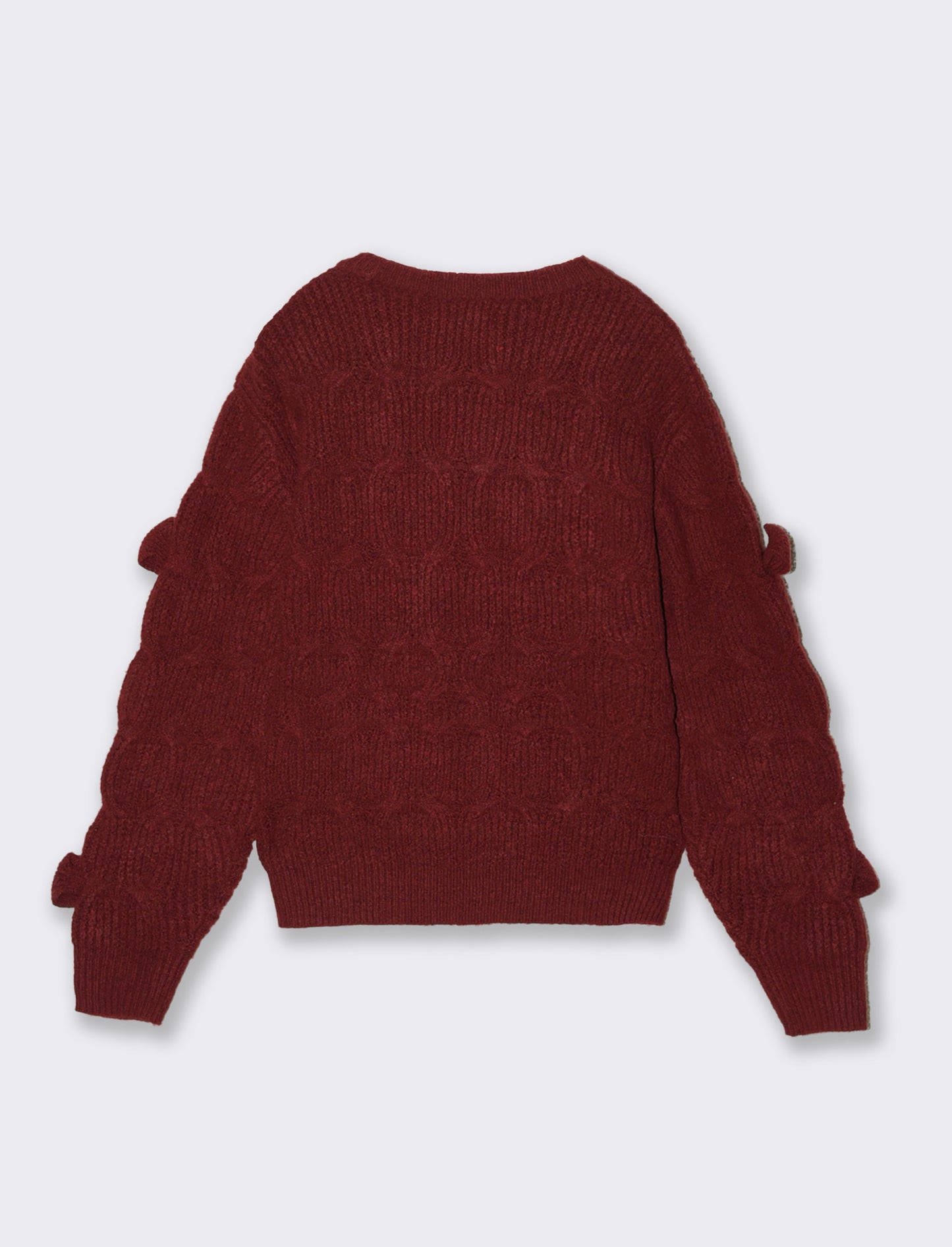 Maglia con fiocchi - Bordeaux