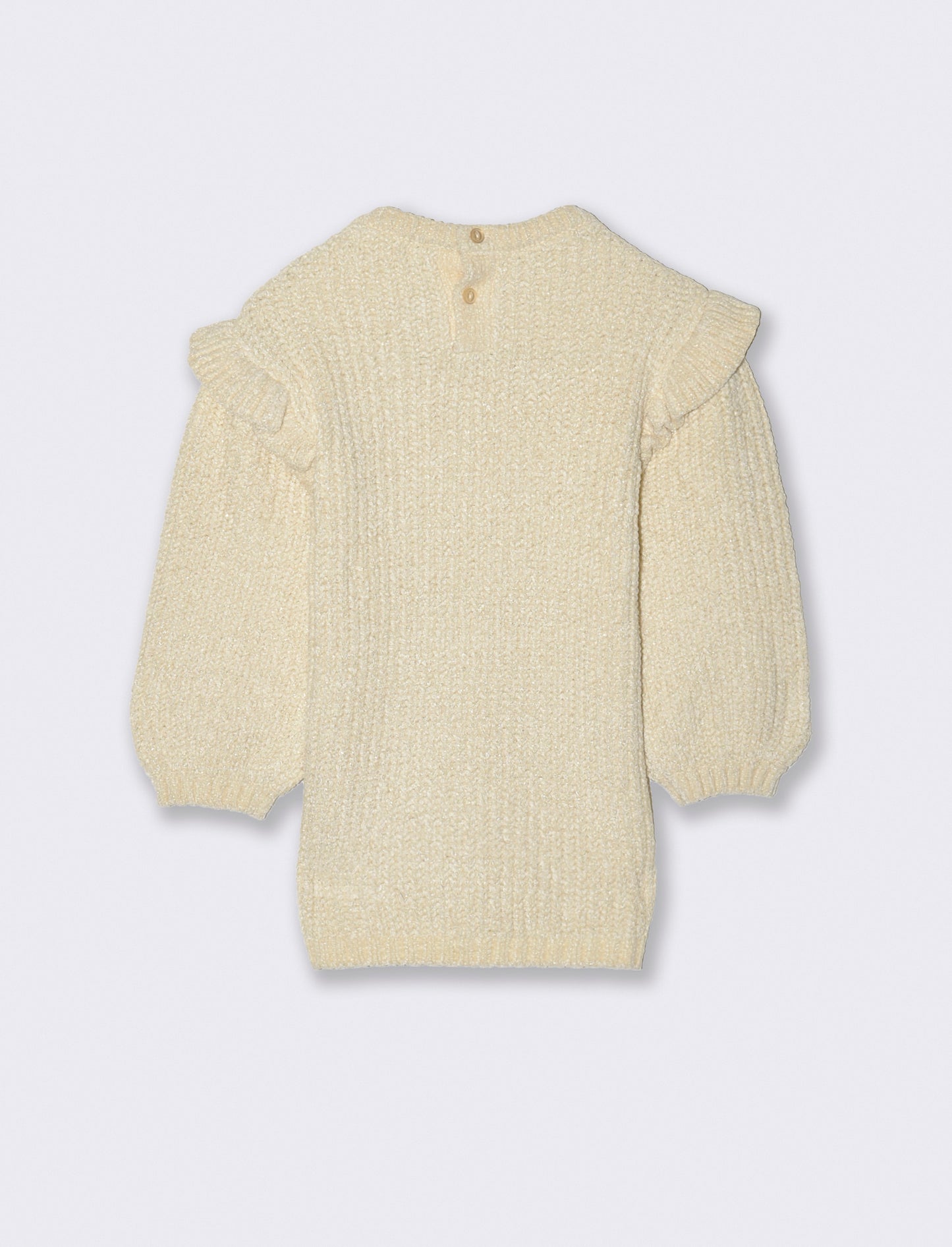 Abito in maglia con trecce - Beige