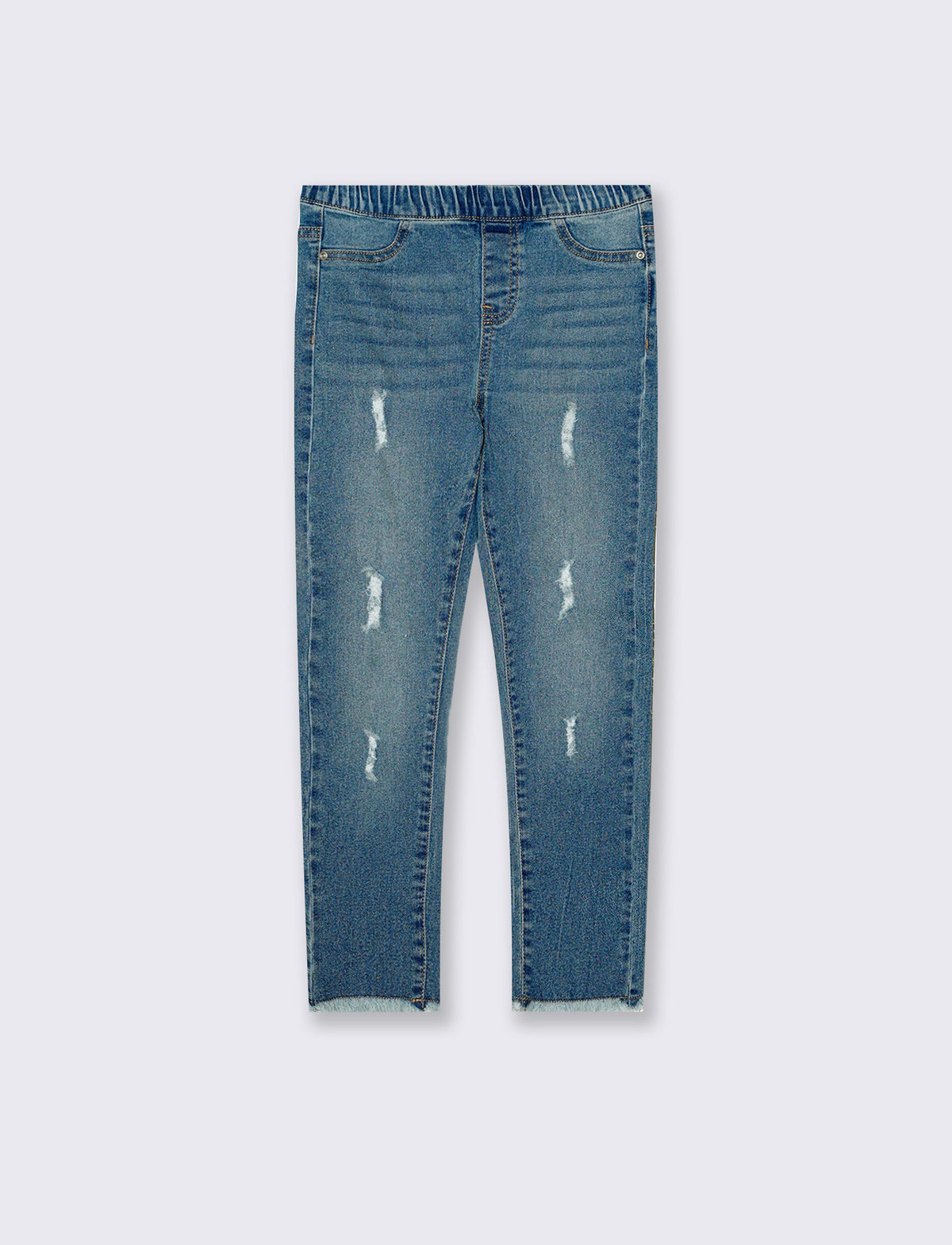 Jeggings slim fit in tessuto elastico. - Denim