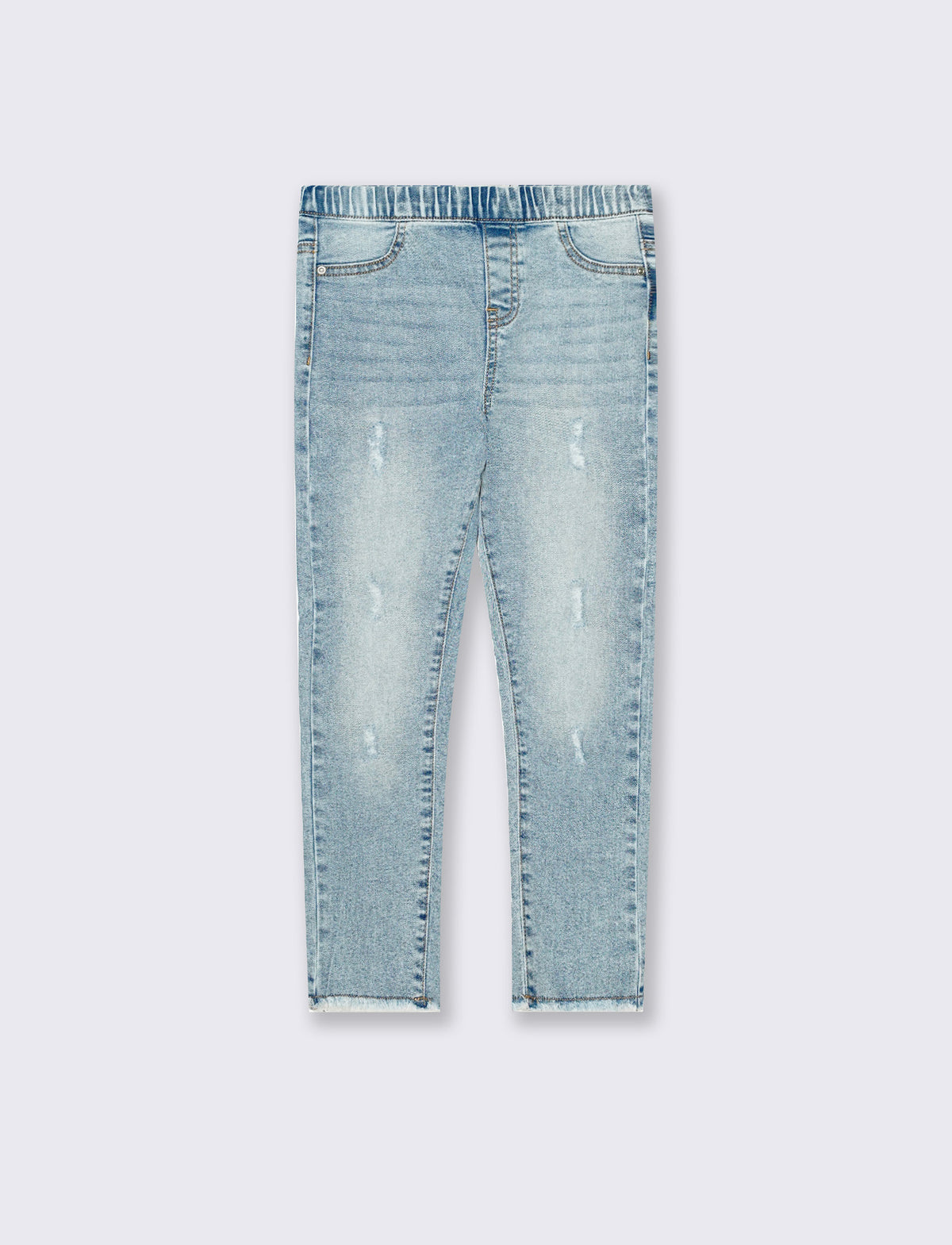 Jeggings slim fit in tessuto elastico. - Denim chiaro