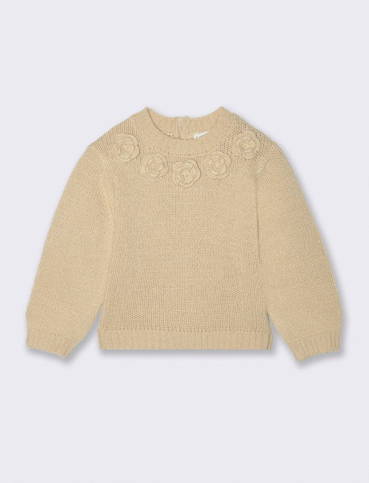 Maglioncino con applicazioni - Beige
