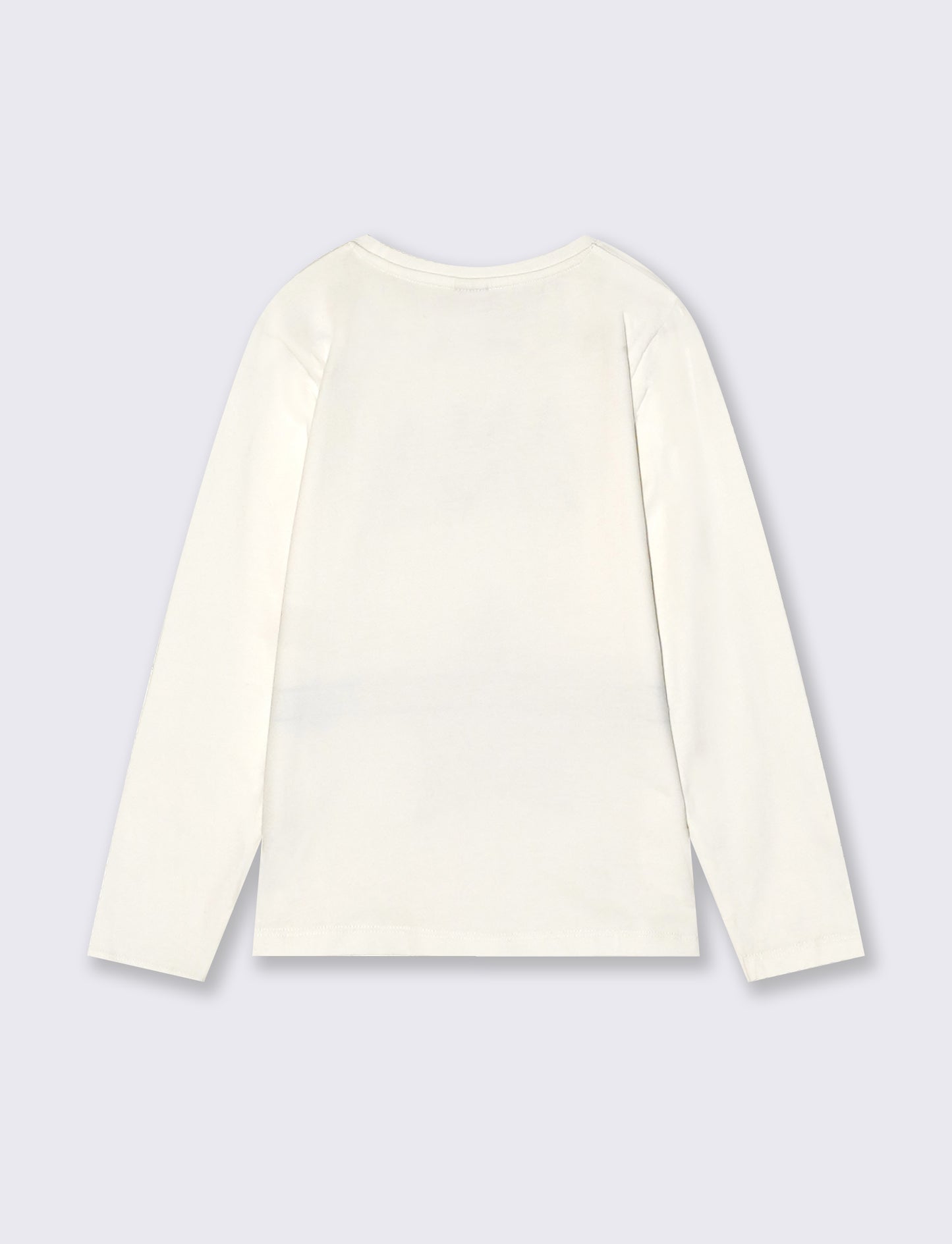 T-shirt manica lunga - Bianco sporco