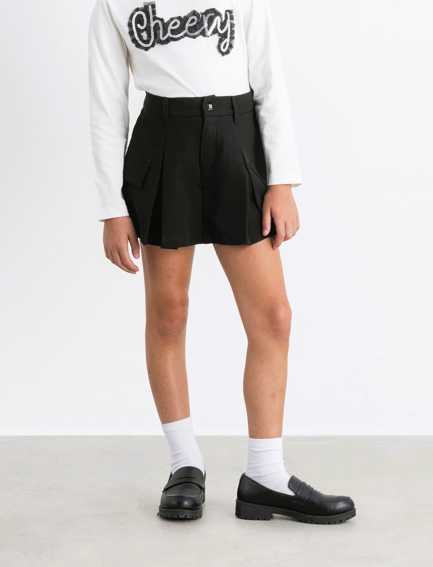 Short da bambina - Nero