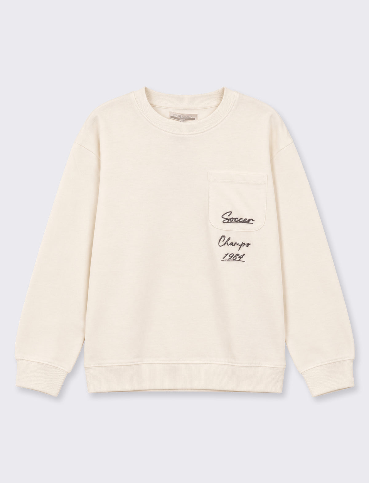 T-SHIRT CON RICAMO - Bianco latte