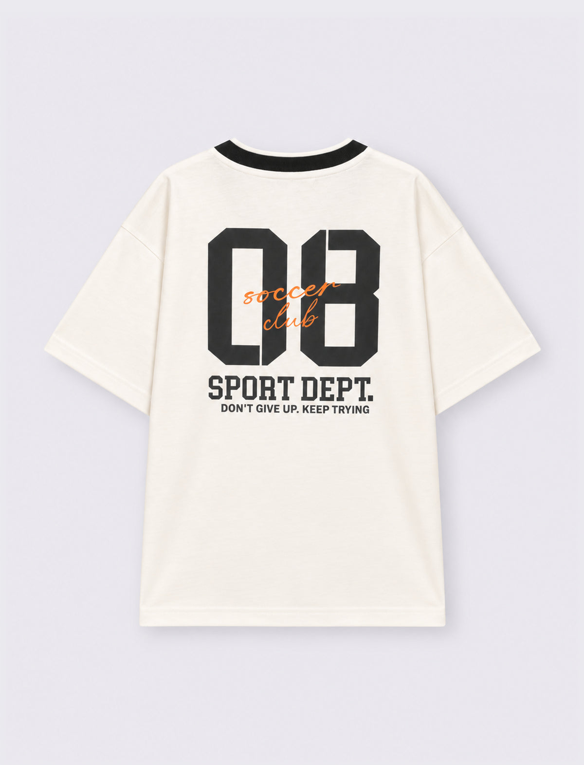 T SHIRT  IN COTONE - Bianco latte