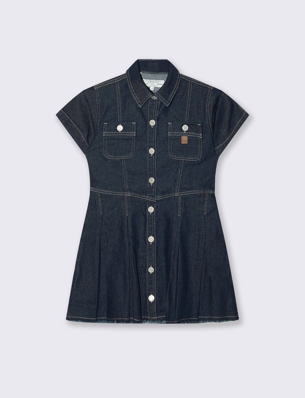 Abito in denim elastico da bambina - Denim