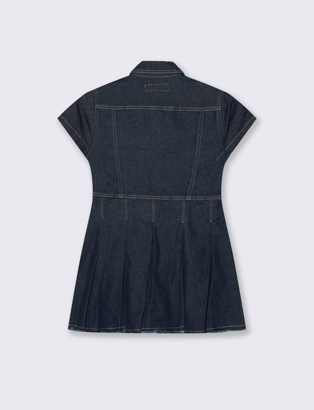 Abito in denim elastico da bambina - Denim