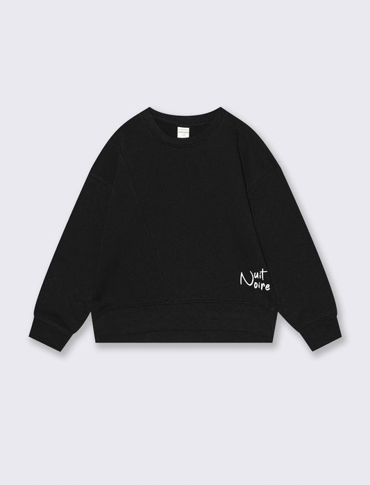 FELPA GIROCOLLO - Nero