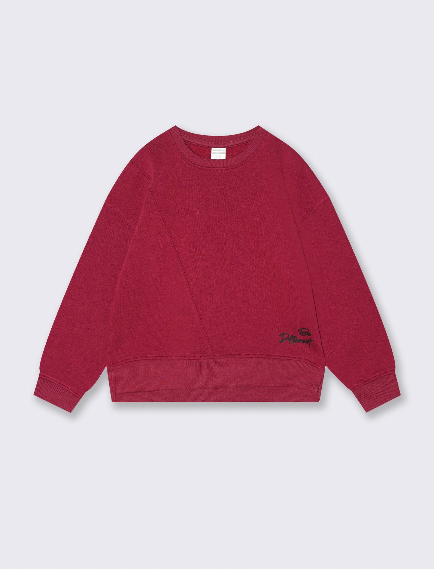 FELPA GIROCOLLO - Rosso amarena