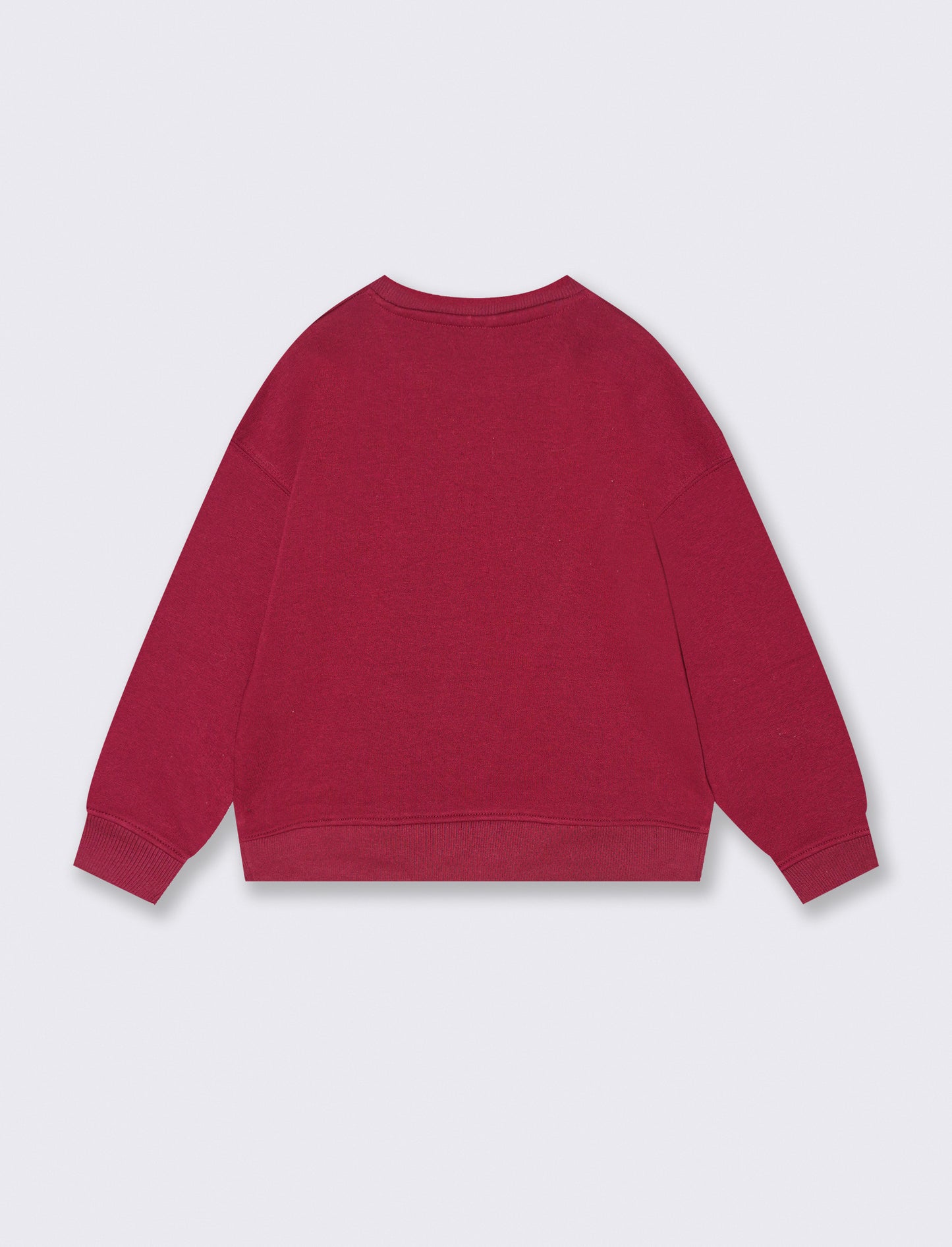 FELPA GIROCOLLO - Rosso amarena