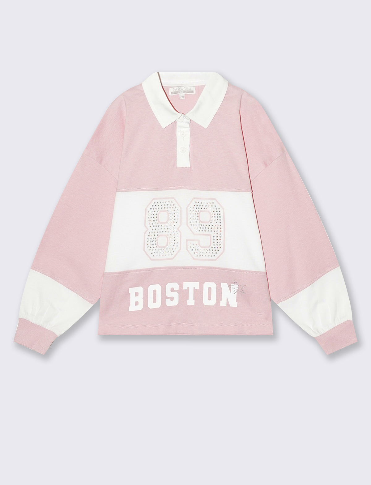 T-shirt modello polo - Rosa