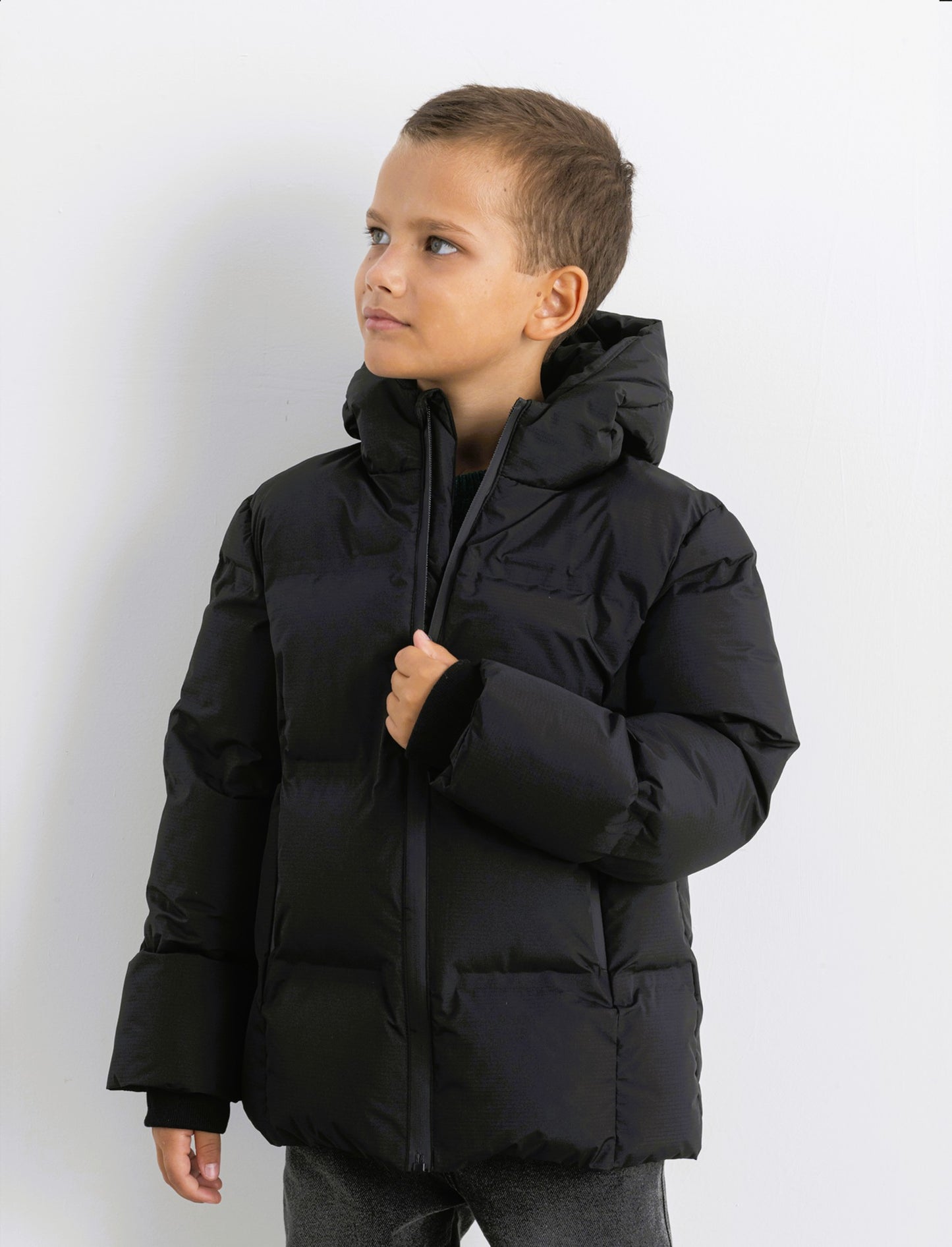 PIUMINO CON ZIP - Nero