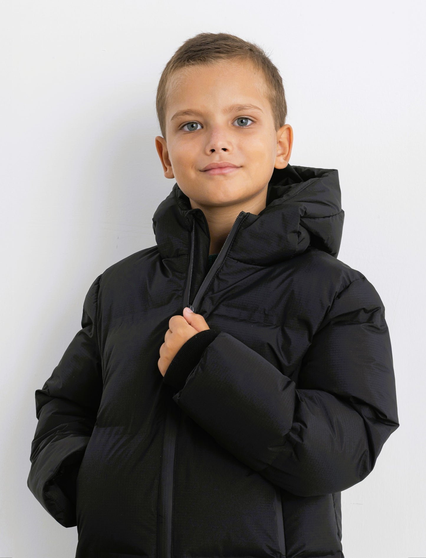 PIUMINO CON ZIP - Nero