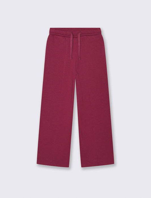 Jogger garzato - Rosso amarena