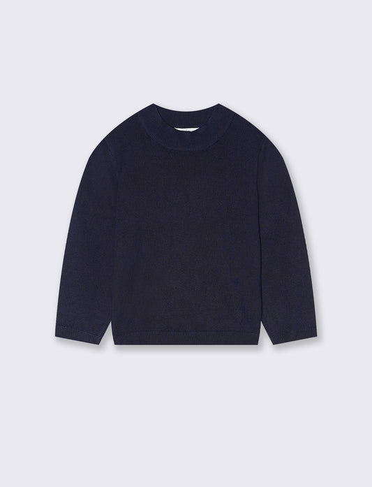 Maglia collo alto - Blu