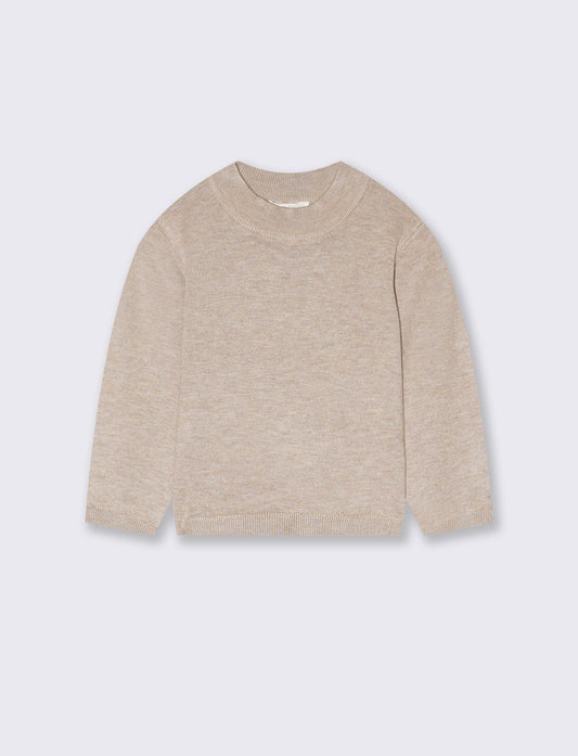 Maglia collo alto - Beige