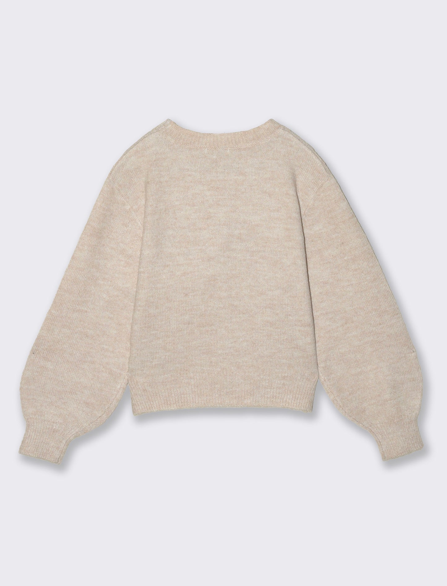 Maglia con fiocco - Beige